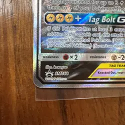 Pokemon Pikachu & Zekrom GX SM168 Black Star Promo Tag Team LP/NM - Image 2