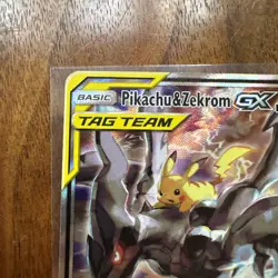 Pokemon Pikachu & Zekrom GX SM168 Black Star Promo Tag Team LP/NM - Image 3