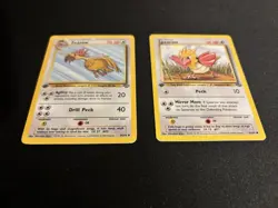 1999 Pokemon Fearow 36/64 + Spearow 62/64 1st Edition Jungle WOTC Lot 2 MP - Image 2