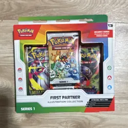 Pokemon TCG First Partner Illustration Series 1 Promo Booster Box English - Image 1