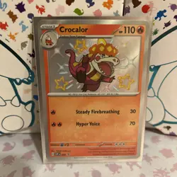 Pokemon TCG - Crocalor - SVP-080 Black Star Promo - Baby Shiny Paldean Fates NM - Image 1