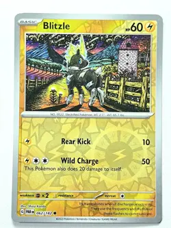 Blitzle 062/182 Reverse Holo Common Paradox Rift Pokemon Pack Fresh Near Mint NM - Image 1