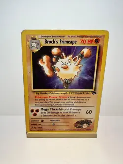 Brock's Primeape 35/132 Uncommon Gym Challenge Pokemon Heavily Played - Image 1
