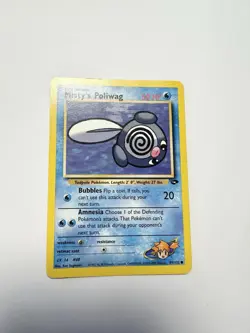 2000 Pokemon TCG Misty's Poliwag Common Gym Challenge 89/132 Unlimited MP - Image 1