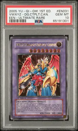 Vwxyz-dragon Catapult Cannon EEN-EN031 Ultimate Rare 1st Ed EURO Yugioh PSA 10 - Image 1