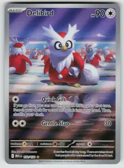 Delibird 152/132 Illustration Rare Mega Evolution Pokemon Near Mint - Image 1