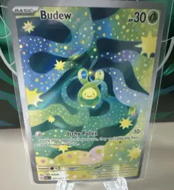 The Pokemon Company Budew 221/217 ASC Holo Rare Basic Grass HP30 - Image 1