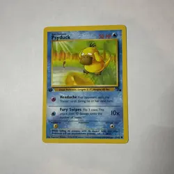 Psyduck 1st Edition Common Pokemon Fossil 53/62 TCG NM - Image 1