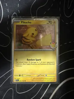Pikachu 051/162 TEF Pokemon Day 2026 Stamp Pokemon TCG NM - Image 1