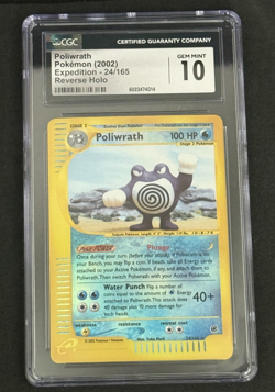 2002 POLIWRATH Expedition Base Set Pokemon TCG Reverse Holo 24/165 - Image 1