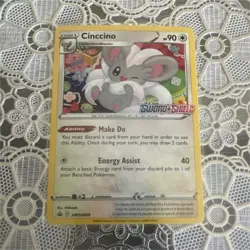 Pokemon Cinccino SWSH009 The Pokemon Company Promo Holo Prerelease 90HP Stage 1 - Image 1