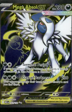 2025 Mega Absol ex - 161/132 Ultra Rare Holo NM ME01: Mega Evolution Pokemon - Image 1