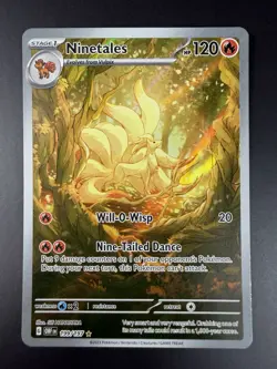 Ninetales IR 199/197 SV03 Obsidian Flames Illustration Rare Holo Pokemon TCG NM - Image 3