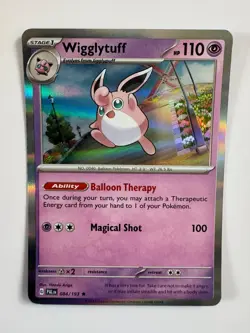 WIGGLYTUFF 084/193 PALDEA EVOLVED RARE POKEMON HOLO NM/M HITOSHI ARIGA - Image 1