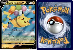 2021 Pokemon, Celebrations, #6/25 Flying Pikachu V, Holo Ultra Rare - Image 1