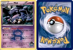 2015 Pokemon, Double Crisis, #8/34 Team Aqua's Muk, Holo Rare - Image 1
