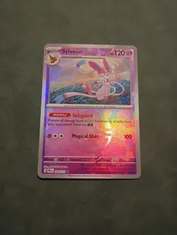 Pokemon Sylveon 040/131 Rare Holo Poke Ball Pattern Prismatic Evolutions 120 … - Image 1