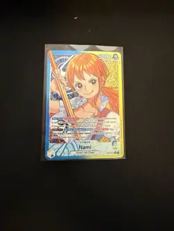 One Piece TCG Nami OP11-041 Alternate Art Leader A Fist of Divine Speed NM - Image 1