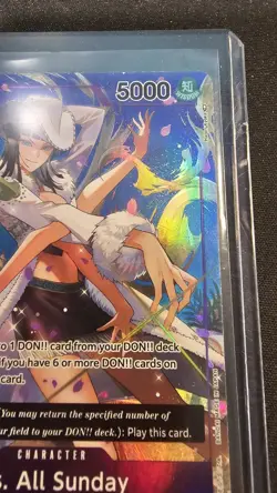Bandai Ms. All Sunday OP04-064 One Piece CCG Super Rare Holo 5000 ENG - Image 3