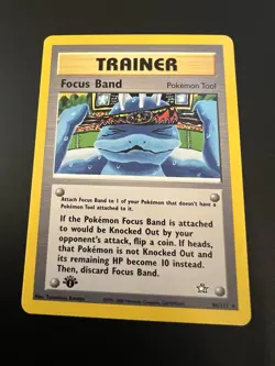 Focus Band 86/111 Neo Genesis 1st Edition 2000 Pokemon Card Rare NM - Image 1