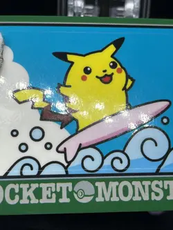 Surfing Pikachu Pokemon Sealdass Sticker 1997 Nintendo Japanese - Image 4