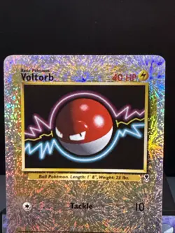 Pokemon Card Voltorb 97/110 Reverse Holo Legendary Collection Set Light Play - Image 2