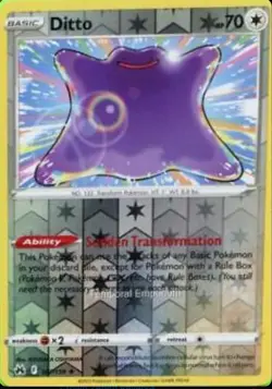 Pokemon DITTO 107/159 - Crown Zenith - RARE Rev Holo - NM - Image 1