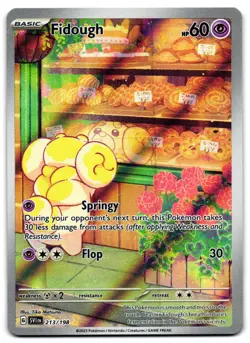Fidough 213/198 - 🌊 Scarlet & Violet Illustration Rare Pokemon TCG 🖤 - LP - Image 1