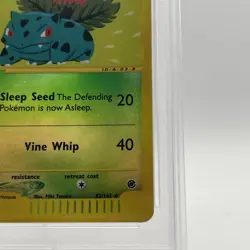 2002 POKEMON EXPEDITION #82 IVYSAUR-REVERSE FOIL PSA 7 E reader collection item - Image 4