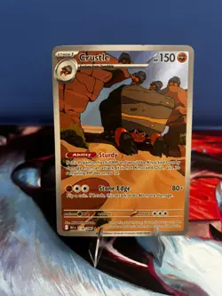 Pokemon TCG Crustle Illustration Rare Black Bolt 130/086 - Image 1