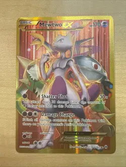 2016 Pokemon English XY Breakthrough Secret Mewtwo Ex 164/162 MP - Image 1