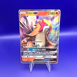 Entei GX 10a/73 Shining Legends Full Art Promo Pokemon TCG NM - Image 1