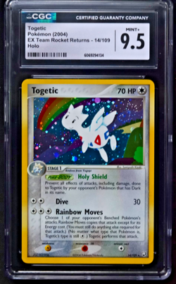 2004 POKEMON EX TEAM ROCKET RETURNS HOLO #14/109 TOGETIC CGC 9.5 (POP 3) 🌀 - Image 1