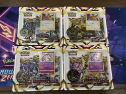 Pokemon 3-Pack Blisters Lot of 4 Eevee Sylveon Astral Radiance Sealed 12 Packs - Image 1