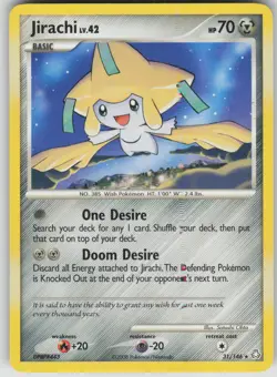 Pokemon TCG Jirachi Rare Legends Awakened 31/146 - Image 1