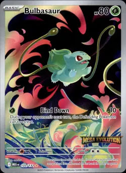 Bulbasaur 133/132 Holo - Pokemon Mega Evolution Stamped - NM - Image 1