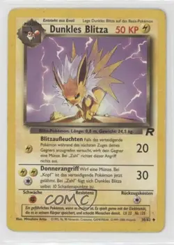 Dark Jolteon German Pokemon Team Rocket #38 2000 - Image 1