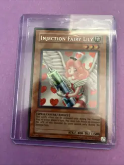 Konami Injection Fairy Lily LOD-100 Secret Rare Legacy of Darkness Unlimited - Image 1