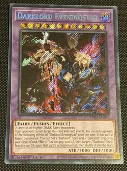 Yugioh Darklord Eveningstar (Secret Rare) BPRO-EN036 Burst Protocol Near Mint NM - Image 1