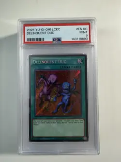 Yugioh PSA 9 Delinquent Duo Legendary Collection Kaiba Reprint - Image 1