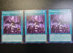 3x Forbidden Droplet 1st Edition Common L26D-ENM13 Yu-Gi-Oh! - Image 1