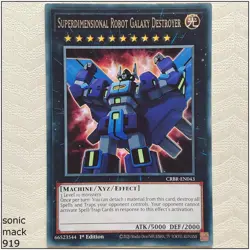 Superdimensional Robot Galaxy Destroyer - CRBR-EN043 - Rare 1st Edition Yugioh - Image 1