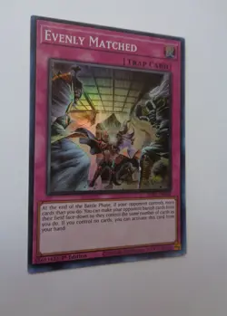 Evenly Matched SDBT-EN038 (Super Rare, 1st Edition, Near Mint / NM) Yugioh - Image 1