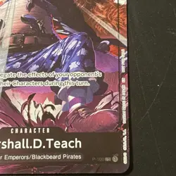 Marshall.D.Teach (Event Pack Vol. 8) P-100 One Piece Promotion Cards Foil - Image 2