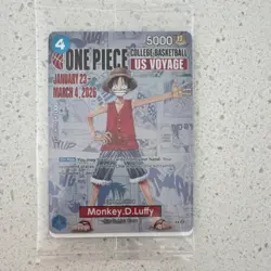 Bandai Monkey.D.Luffy One Piece CCG US Voyage Promo Character Card - Image 1