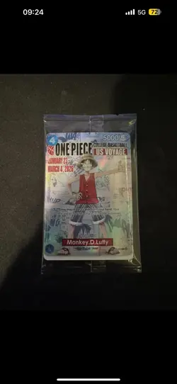 Bandai One Piece Card Game US Voyage Monkey D. Luffy P-055 Holo Promo - Image 2