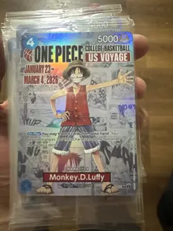 Bandai One Piece Card Game US Voyage Monkey D. Luffy P-055 Holo Promo - Image 5