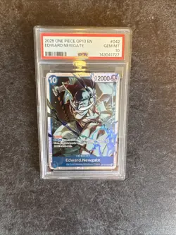 2025 ONE PIECE OP13-CARRYING ON HIS WILL #042 EDWARD NEWGATE PSA 10 - Image 1