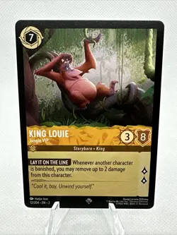 King Louie - 12/204 -Super Rare Disney Lorcana Rise Of The Floodborn - Image 1
