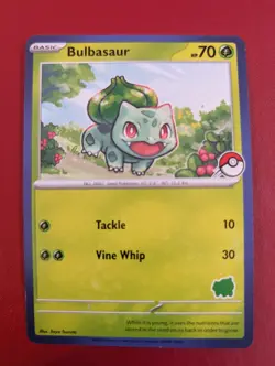 Pokemon Card Bulbasaur My First Battle Bulbasaur Stamp Near Mint Unique! Blue - Image 1